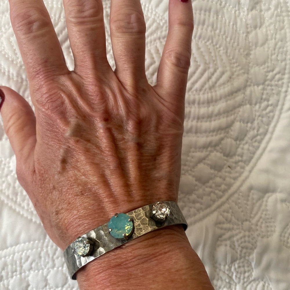 Sabika silver cuff bracelet